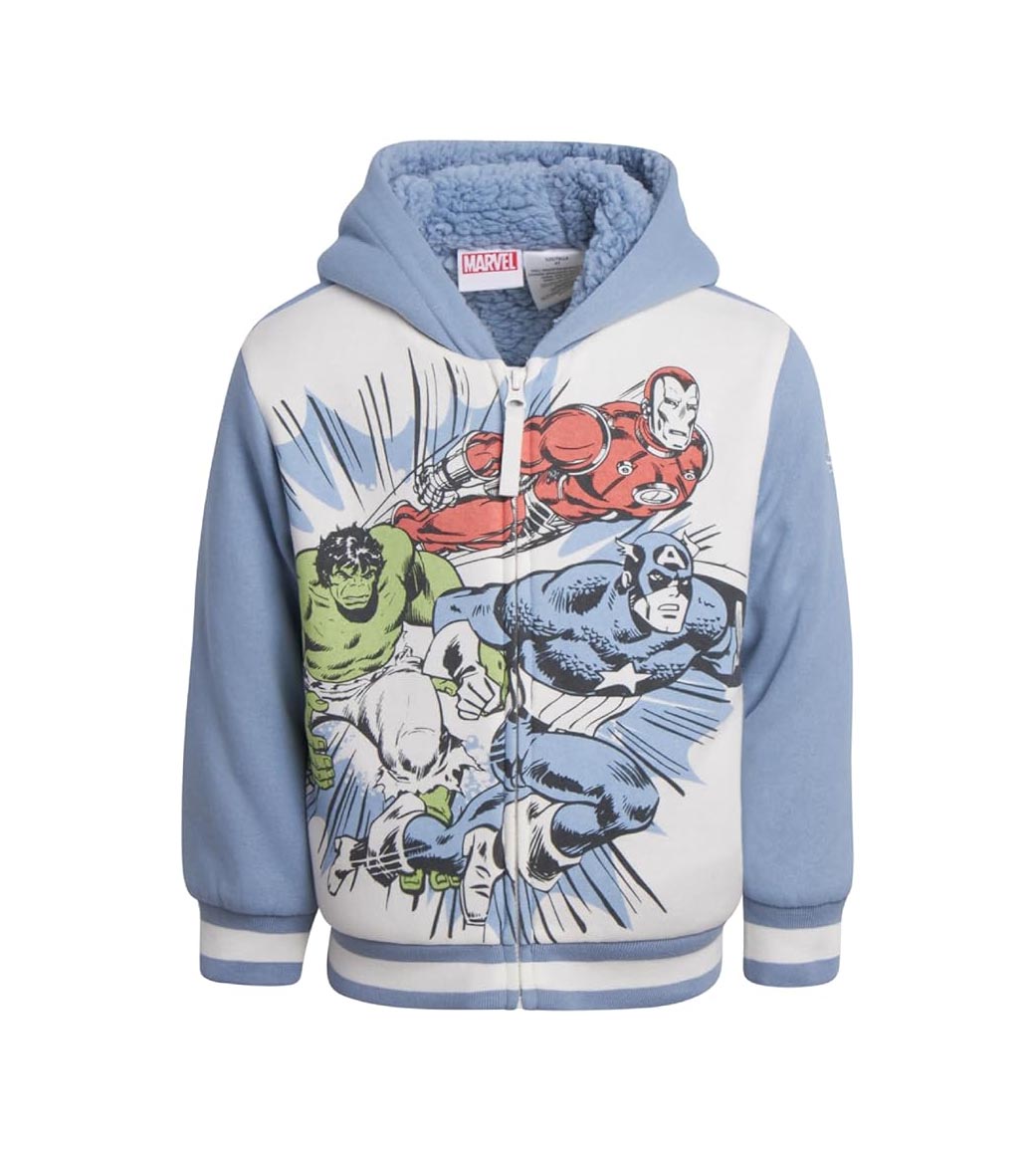 Poleron Hoodie Plush graphic Marvel para niños - La Tiendita de la Jose